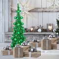 5 Ft Christmas Tinsel Tree With 32 Pcs 8cm balls and 28 Pcs 6cm balls